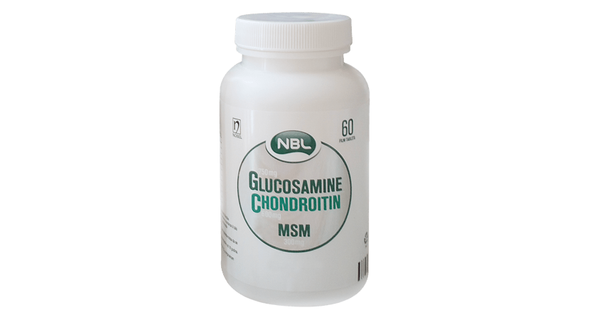 NBL GLUCOSAMINE CHONDROITIN MSM 750mg+600mg+300mg 60 Film tableta