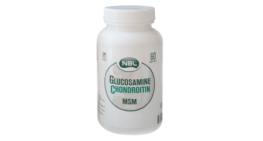 NBL GLUCOSAMINE CHONDROITIN MSM 750mg+600mg+300mg 60 Film tablets